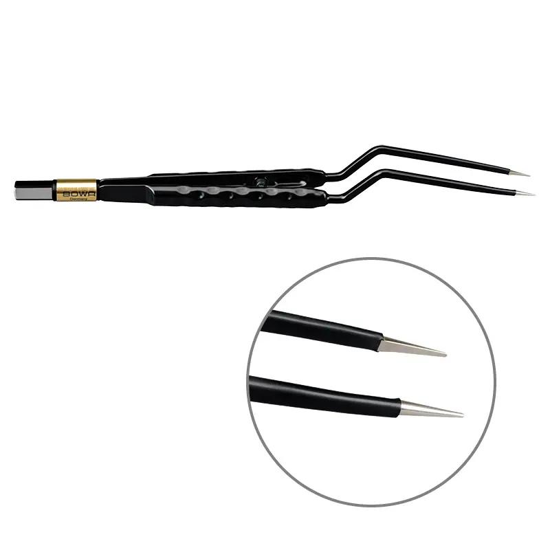 Біполярний пінцет, антипригарний, округла рукоятка, штикоподібний, 200 мм, 0.6 мм. BOWA-electronic GmbH & Co. KG